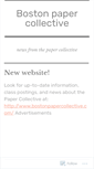 Mobile Screenshot of bostonpapercollective.wordpress.com