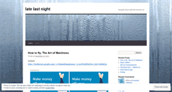 Desktop Screenshot of latelastnight.wordpress.com