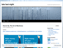 Tablet Screenshot of latelastnight.wordpress.com