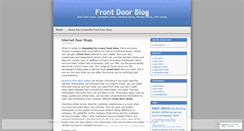 Desktop Screenshot of frontdoors.wordpress.com