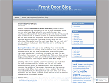 Tablet Screenshot of frontdoors.wordpress.com