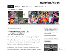 Tablet Screenshot of algerianaction.wordpress.com