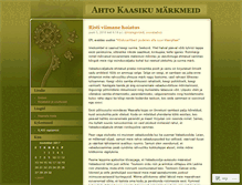 Tablet Screenshot of ahtokaasik.wordpress.com