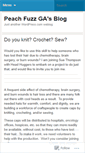 Mobile Screenshot of peachfuzzga.wordpress.com