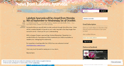 Desktop Screenshot of lakshmiayurveda.wordpress.com