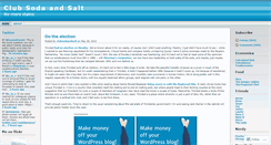 Desktop Screenshot of clubsodaandsalt.wordpress.com