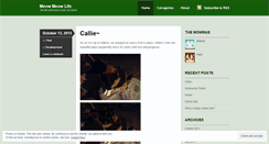 Desktop Screenshot of meowmeowlife.wordpress.com