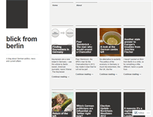 Tablet Screenshot of blickfromberlin.wordpress.com