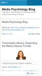 Mobile Screenshot of mediapsychology.wordpress.com