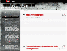 Tablet Screenshot of mediapsychology.wordpress.com