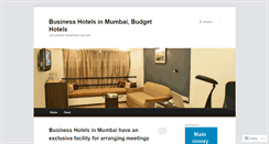 Desktop Screenshot of businesshotelsmumbai.wordpress.com