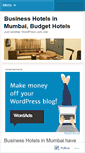 Mobile Screenshot of businesshotelsmumbai.wordpress.com