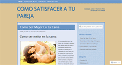 Desktop Screenshot of comosatisfaceratupareja.wordpress.com