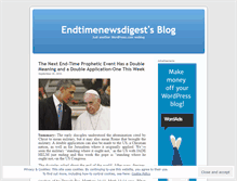 Tablet Screenshot of endtimenewsdigest.wordpress.com