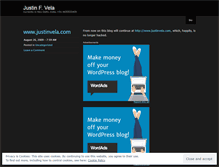 Tablet Screenshot of justinfvela.wordpress.com