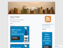 Tablet Screenshot of dawntown.wordpress.com