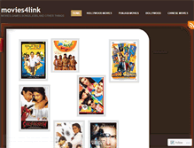 Tablet Screenshot of movies4link.wordpress.com