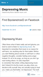 Mobile Screenshot of depressingmusic.wordpress.com