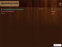 Tablet Screenshot of depressingmusic.wordpress.com