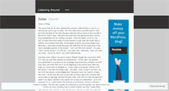 Desktop Screenshot of listeningaround.wordpress.com