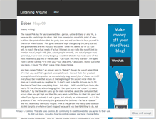 Tablet Screenshot of listeningaround.wordpress.com