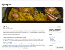 Tablet Screenshot of lilyinspain.wordpress.com