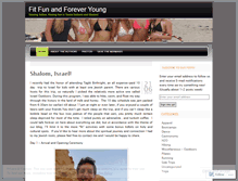 Tablet Screenshot of fitfunandforeveryoung.wordpress.com