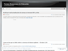 Tablet Screenshot of normasprovinciales.wordpress.com