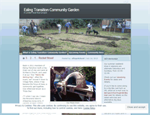 Tablet Screenshot of ealingtransitioncommunitygarden.wordpress.com