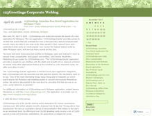 Tablet Screenshot of 123greetingsinc.wordpress.com