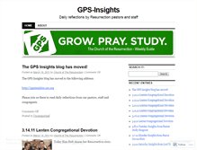 Tablet Screenshot of gpsinsights.wordpress.com