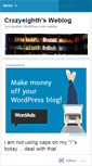 Mobile Screenshot of crazyeighth.wordpress.com