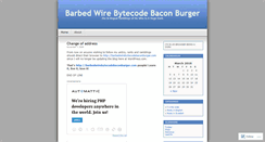 Desktop Screenshot of barbedwirebytecodebaconburger.wordpress.com