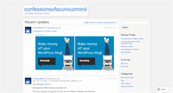Desktop Screenshot of confessionsofacuriouzmind.wordpress.com