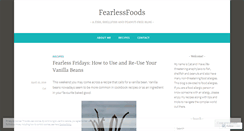 Desktop Screenshot of fearlessfoods.wordpress.com