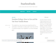 Tablet Screenshot of fearlessfoods.wordpress.com