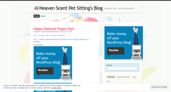 Desktop Screenshot of heavenscentpetsitting.wordpress.com