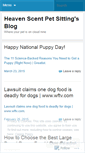 Mobile Screenshot of heavenscentpetsitting.wordpress.com