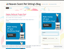 Tablet Screenshot of heavenscentpetsitting.wordpress.com