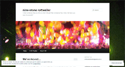 Desktop Screenshot of ninestonerottweiler.wordpress.com