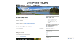 Desktop Screenshot of conservativethoughts.wordpress.com