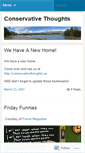 Mobile Screenshot of conservativethoughts.wordpress.com