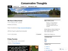 Tablet Screenshot of conservativethoughts.wordpress.com