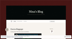 Desktop Screenshot of ninajose.wordpress.com