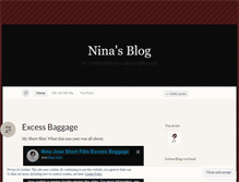 Tablet Screenshot of ninajose.wordpress.com