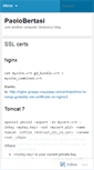 Mobile Screenshot of paolobertasi.wordpress.com