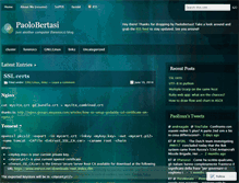 Tablet Screenshot of paolobertasi.wordpress.com