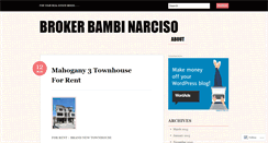 Desktop Screenshot of brokerbambi.wordpress.com