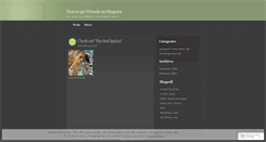 Desktop Screenshot of howtogetfriendsonmyspace.wordpress.com