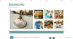 Desktop Screenshot of beadrecipes.wordpress.com